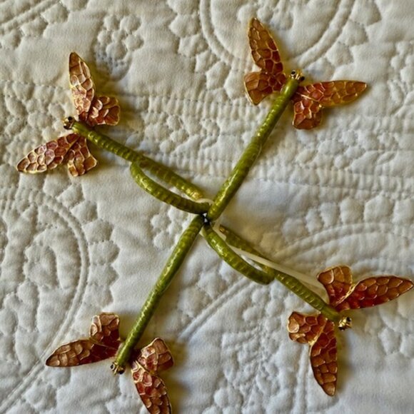 KAREN CALLAN BUTTERFLY NAPKIN HOLDER 4 - Picture 2 of 4